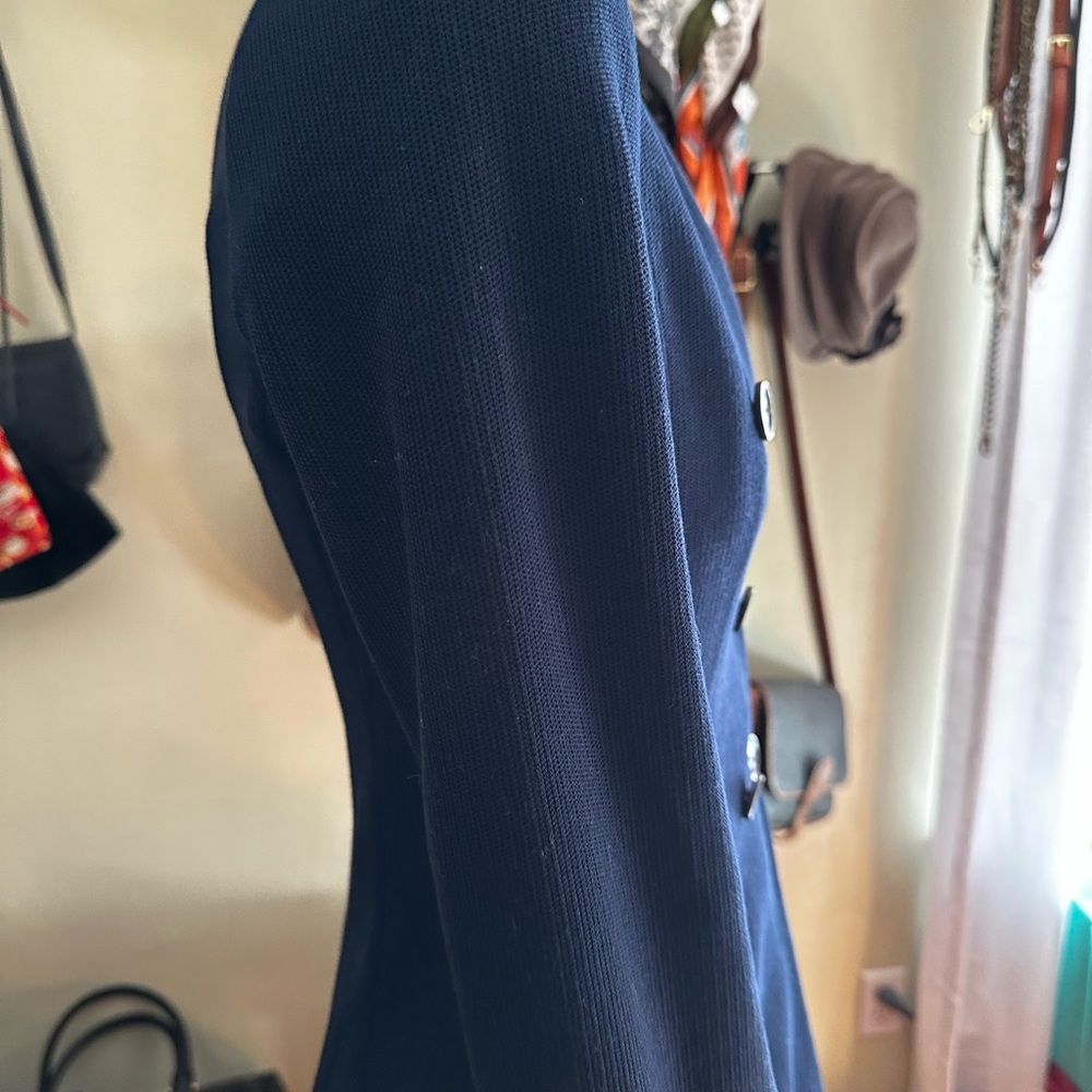 Gucci Navy Double-Breasted Blazer | Gold Logo Buttons | IT 38 - Picture 7 of 14